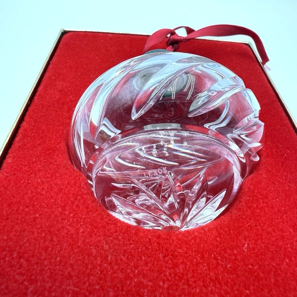 Rare 1970's Lenox Crystal Cut Lead Crystal Ornament In Original‎ Box Read Chip